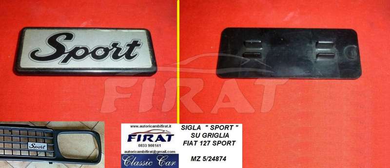 SIGLA GRIGLIA "SPORT" FIAT 127 (1144)